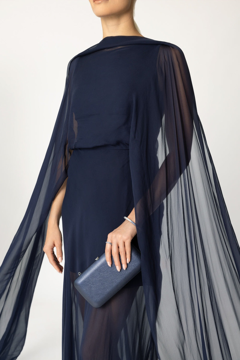 Ralph Lauren Dylon Washed Chiffon Evening Dress outlook