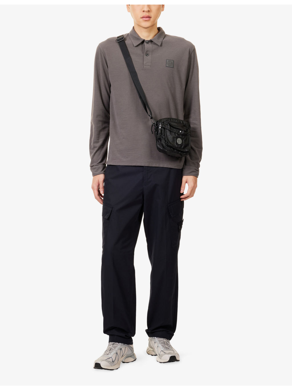 Jersey Ghost Long-Sleeve Cotton-Jersey Polo Shirt - 2