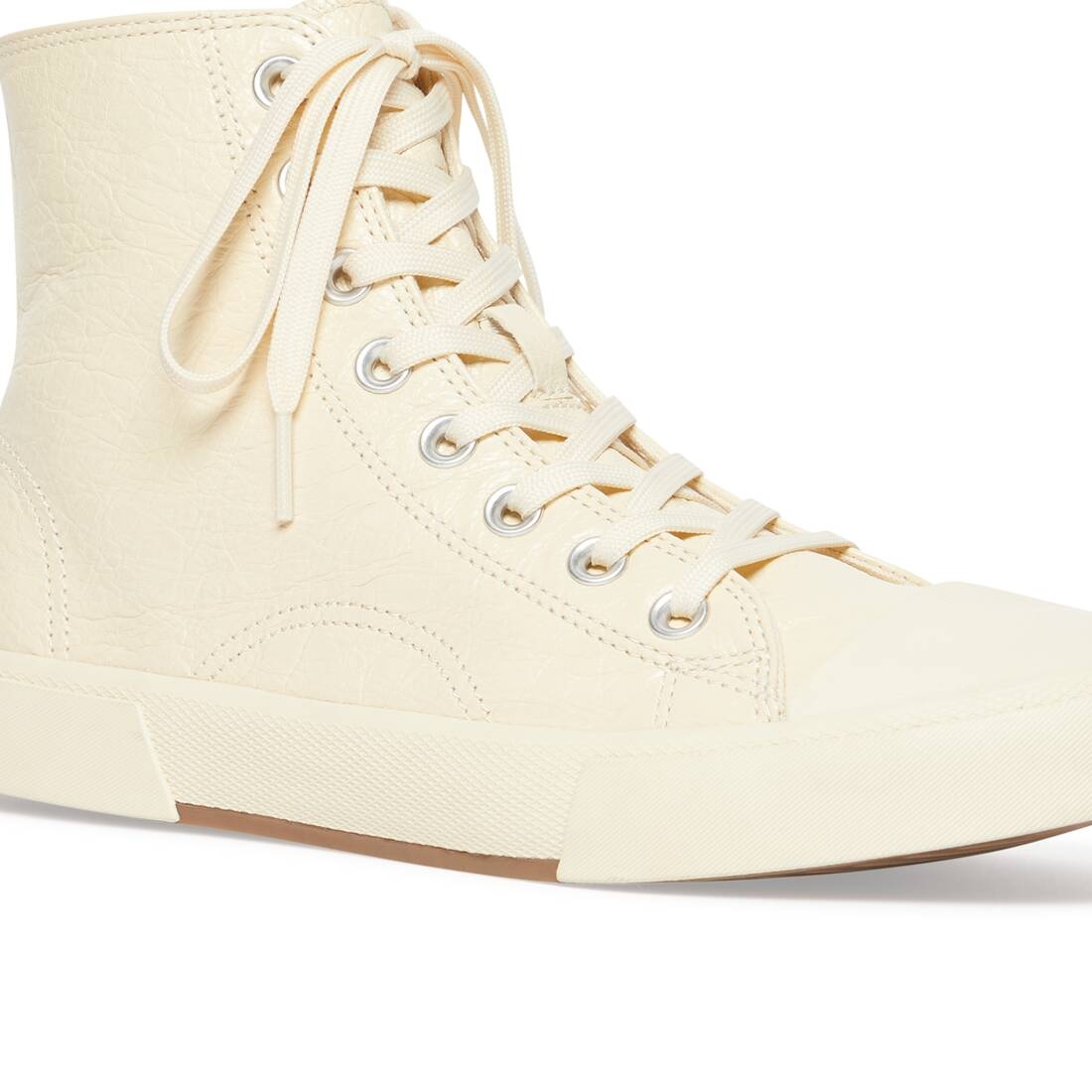 Men's Paris High Top Sneaker in White - 8