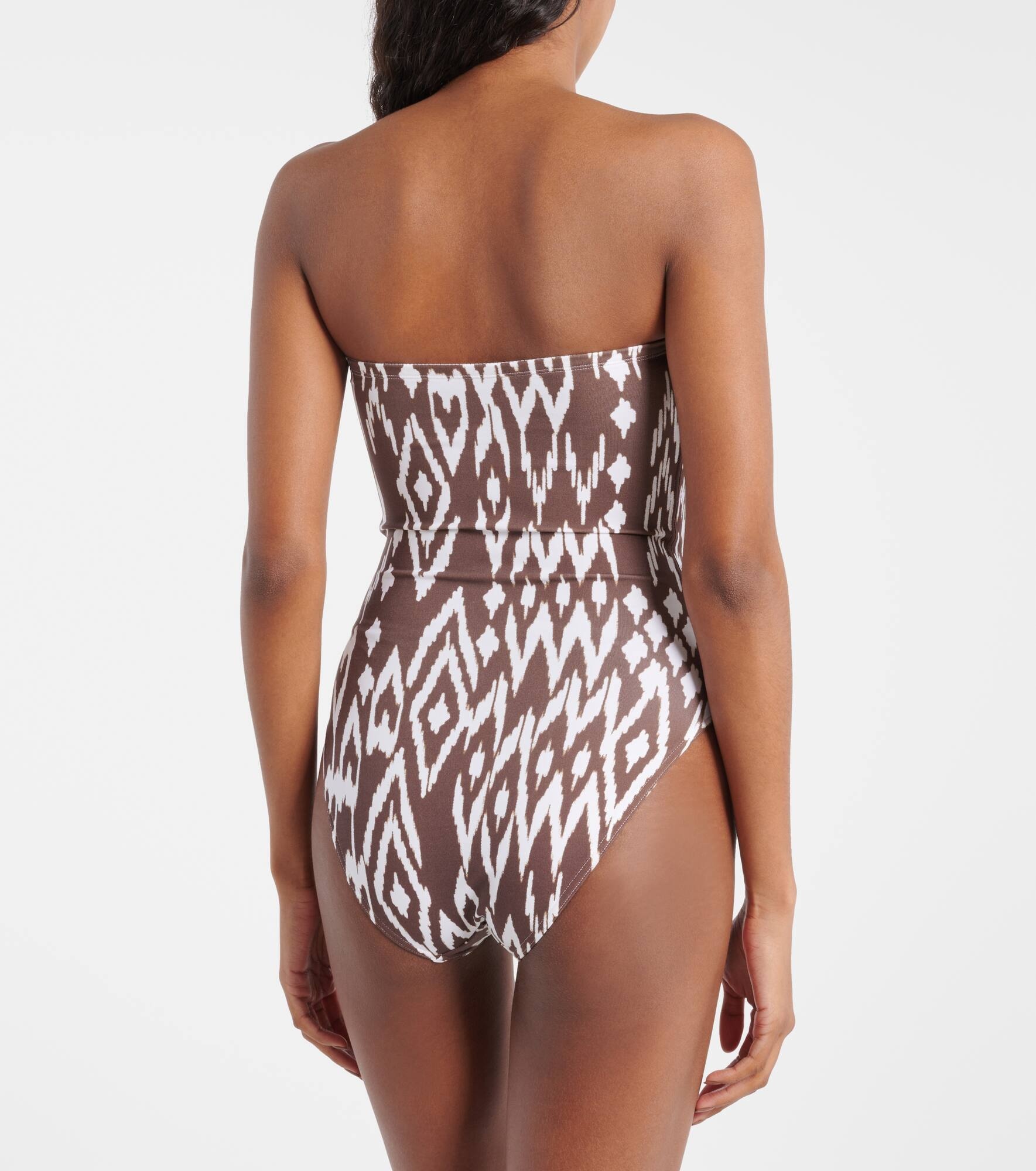 Warm printed strapless swimsuit - 3