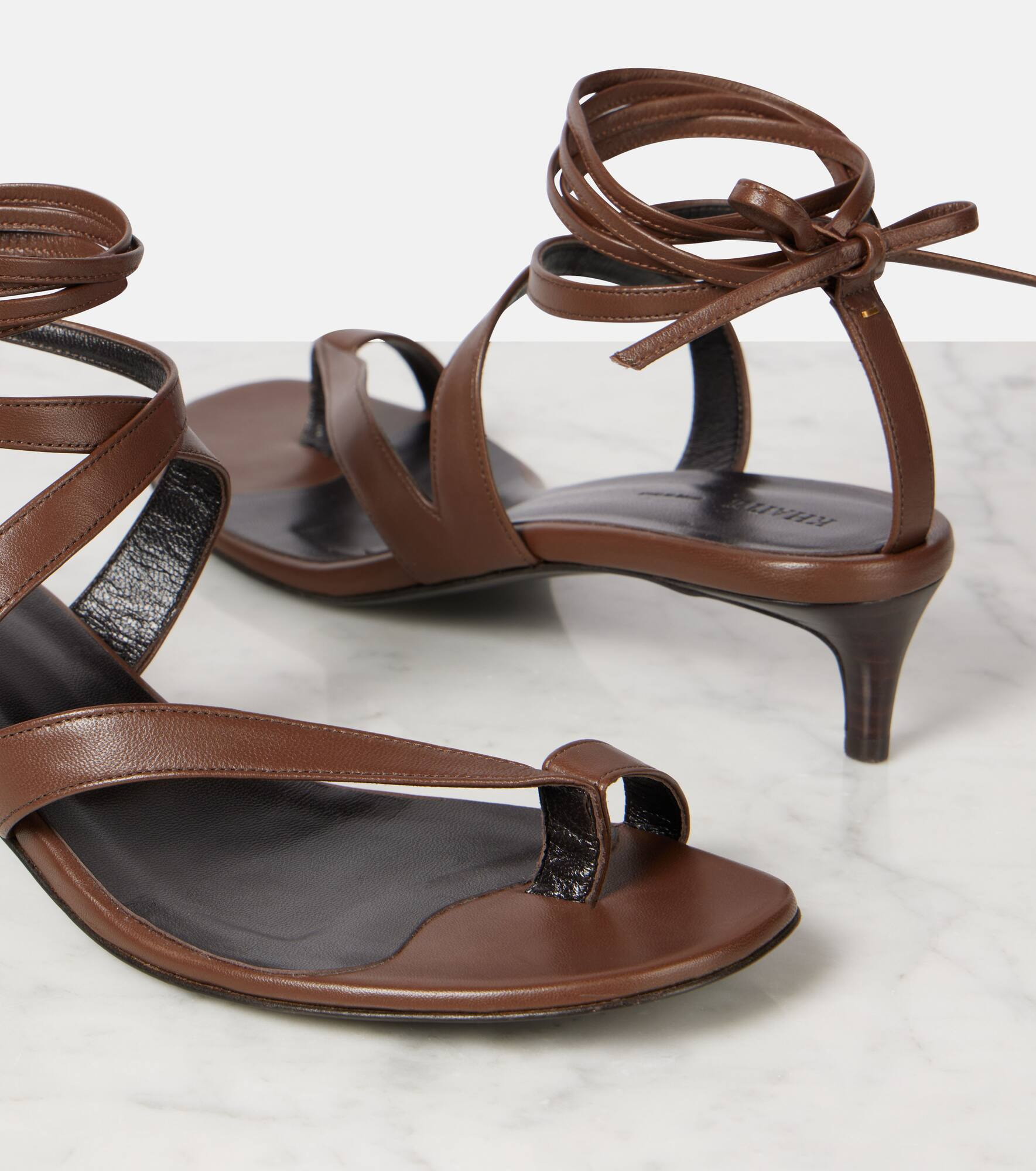 Aimee 35 leather thong sandals - 5