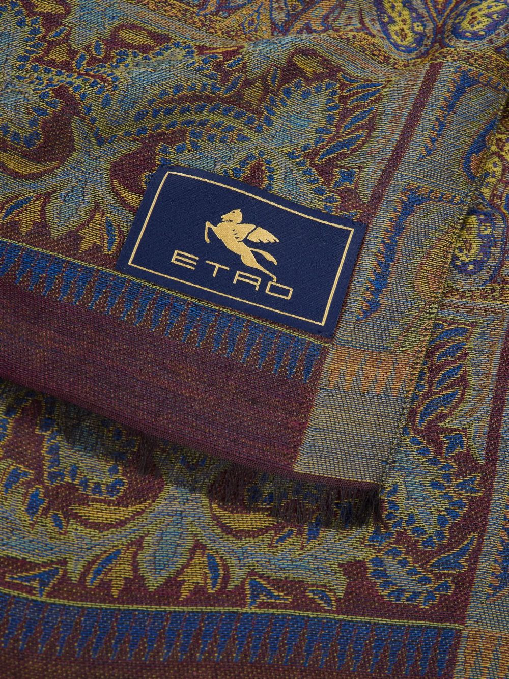 paisley jacquard scarf - 2