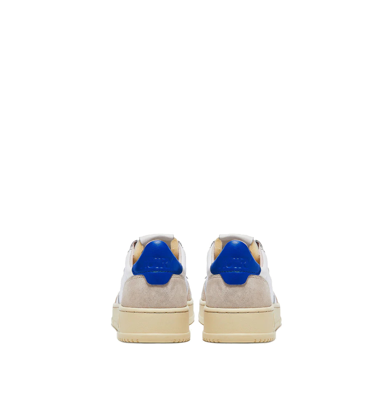 AUTRY Medalist Low Leather and Suede 'White Beige Blue' AULM-LS49 - 4
