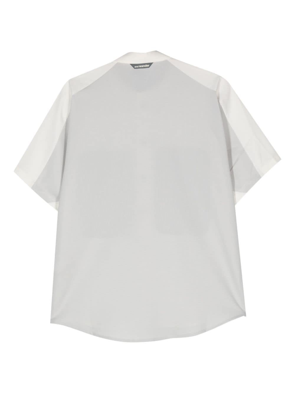 ripstop-detail short-sleeve shirt - 2
