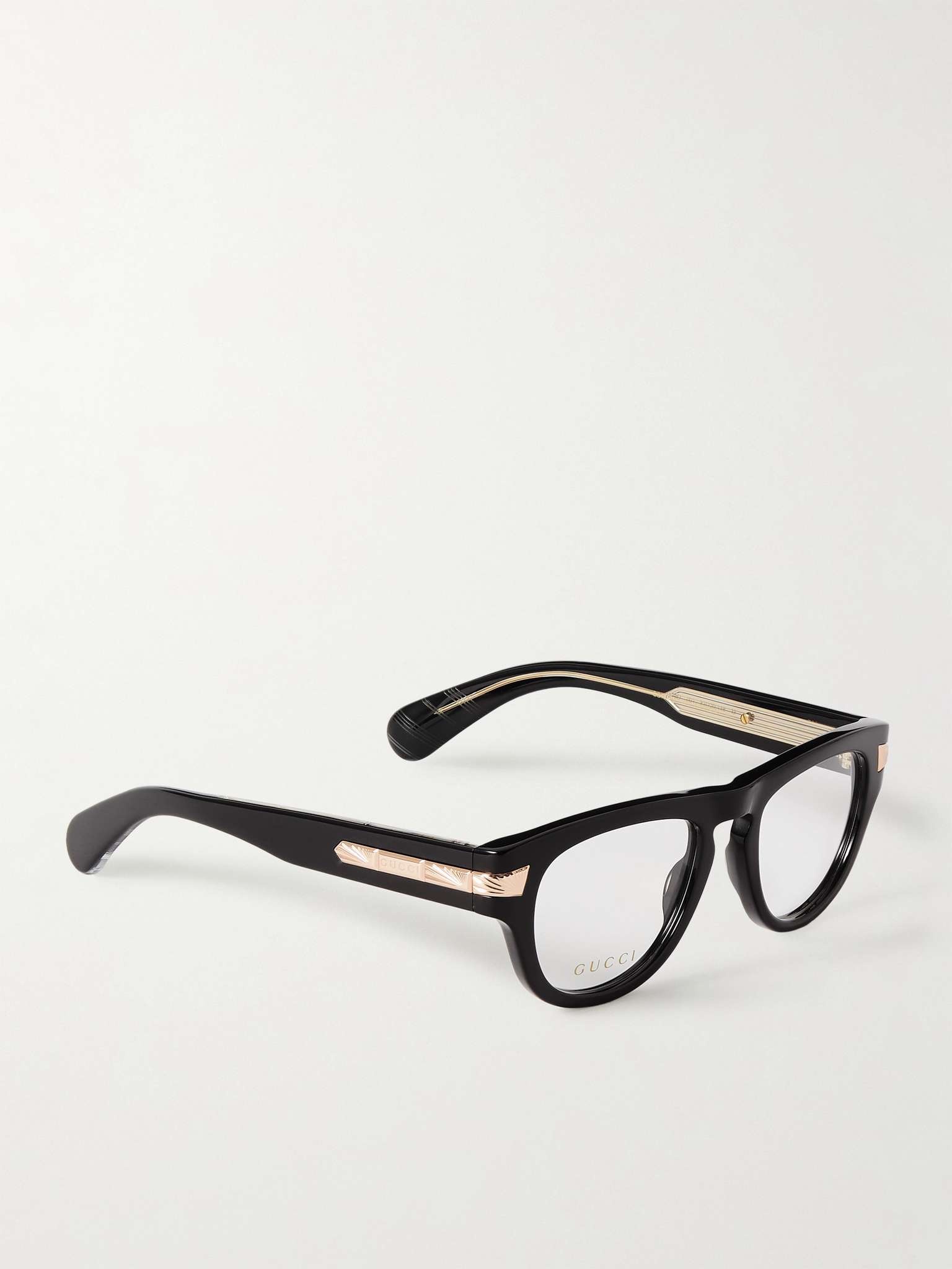 Round-Frame Acetate and Rose Gold-Tone Optical Glasses - 3