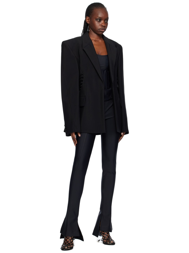 MUGLER Black Cutout Trousers outlook