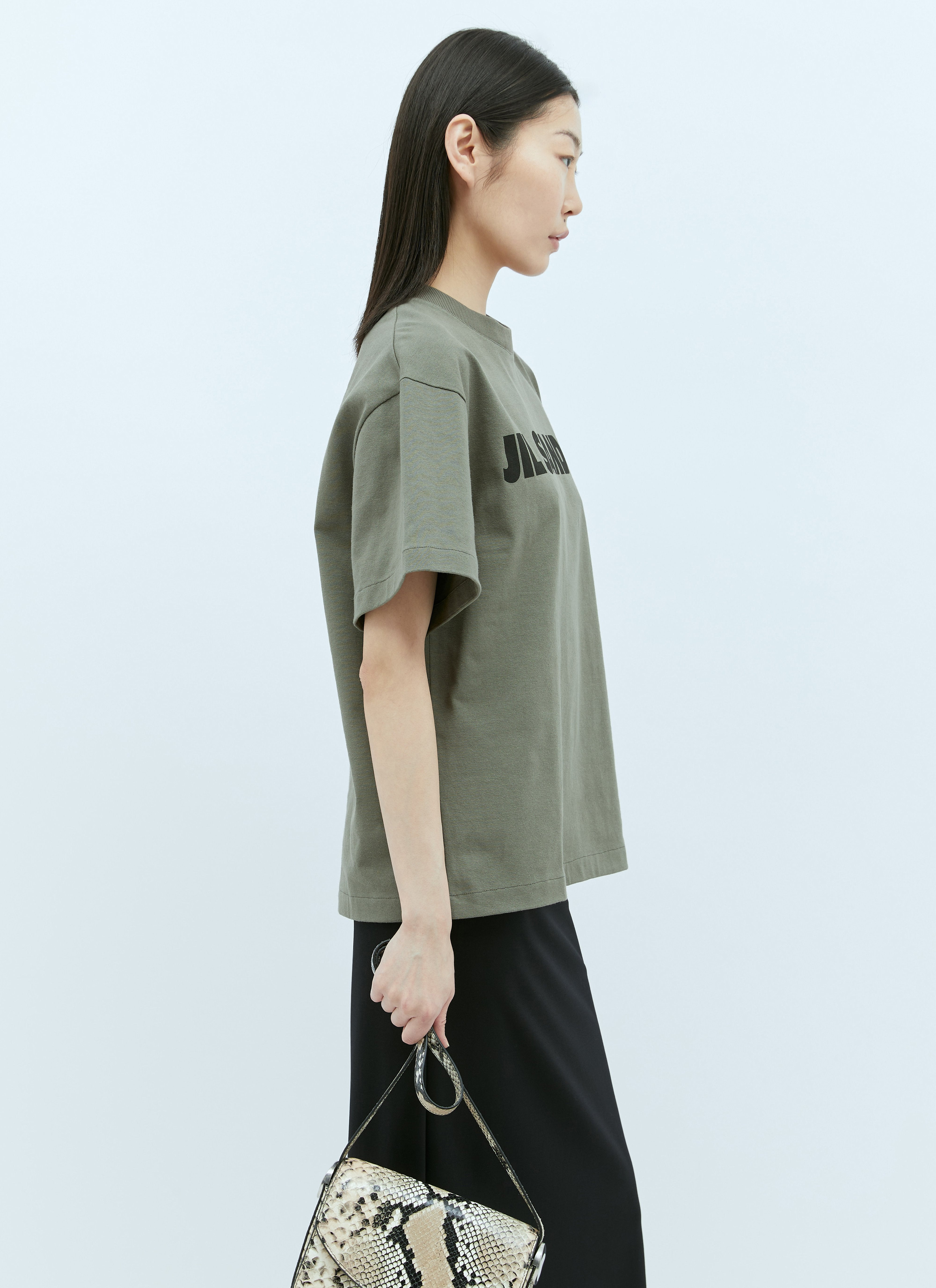 Jil Sander Women Logo Print T-Shirt - 3
