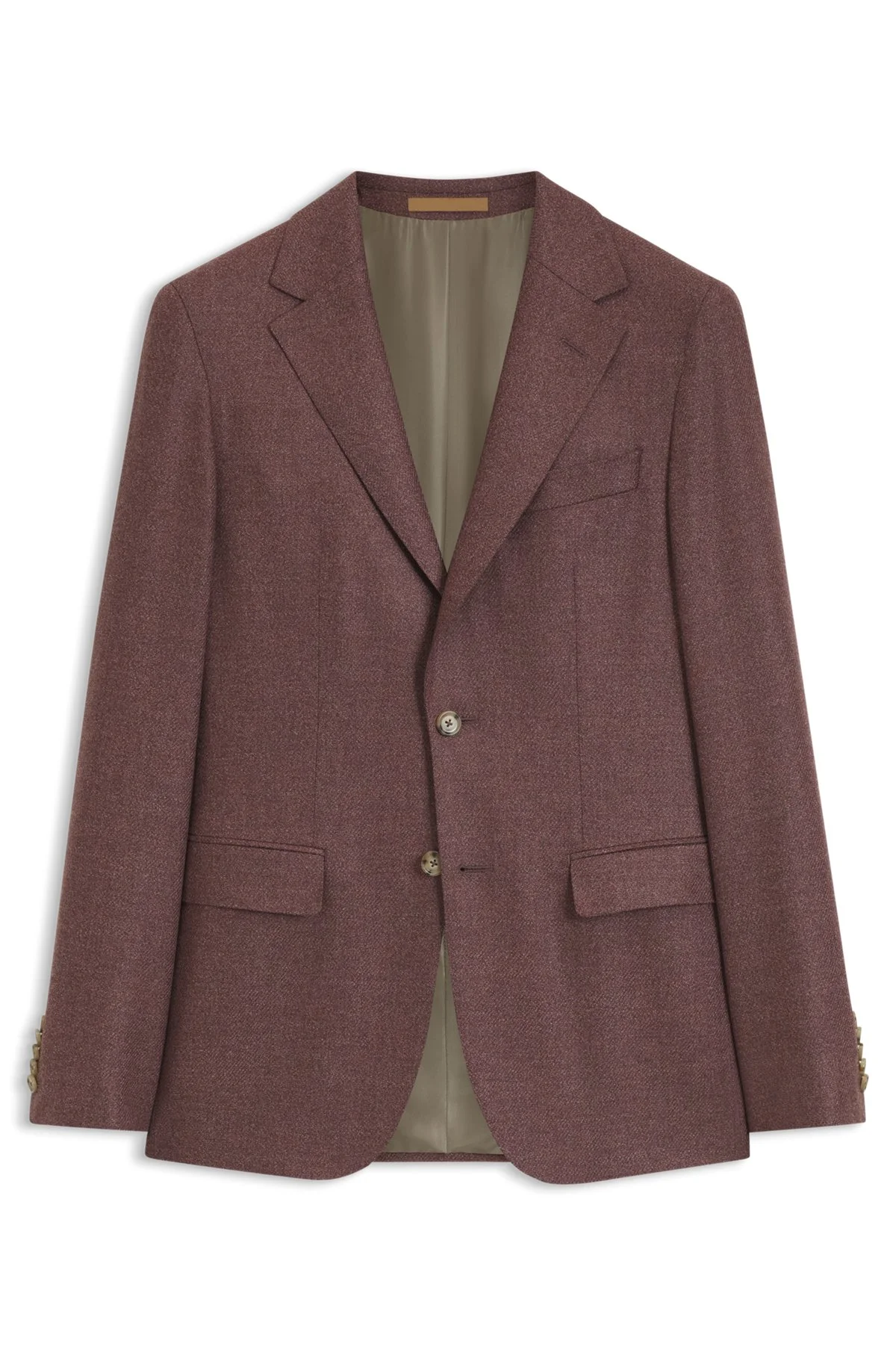 REGULAR-FIT BLAZER IN VIRGIN WOOL WITH SILK - 1