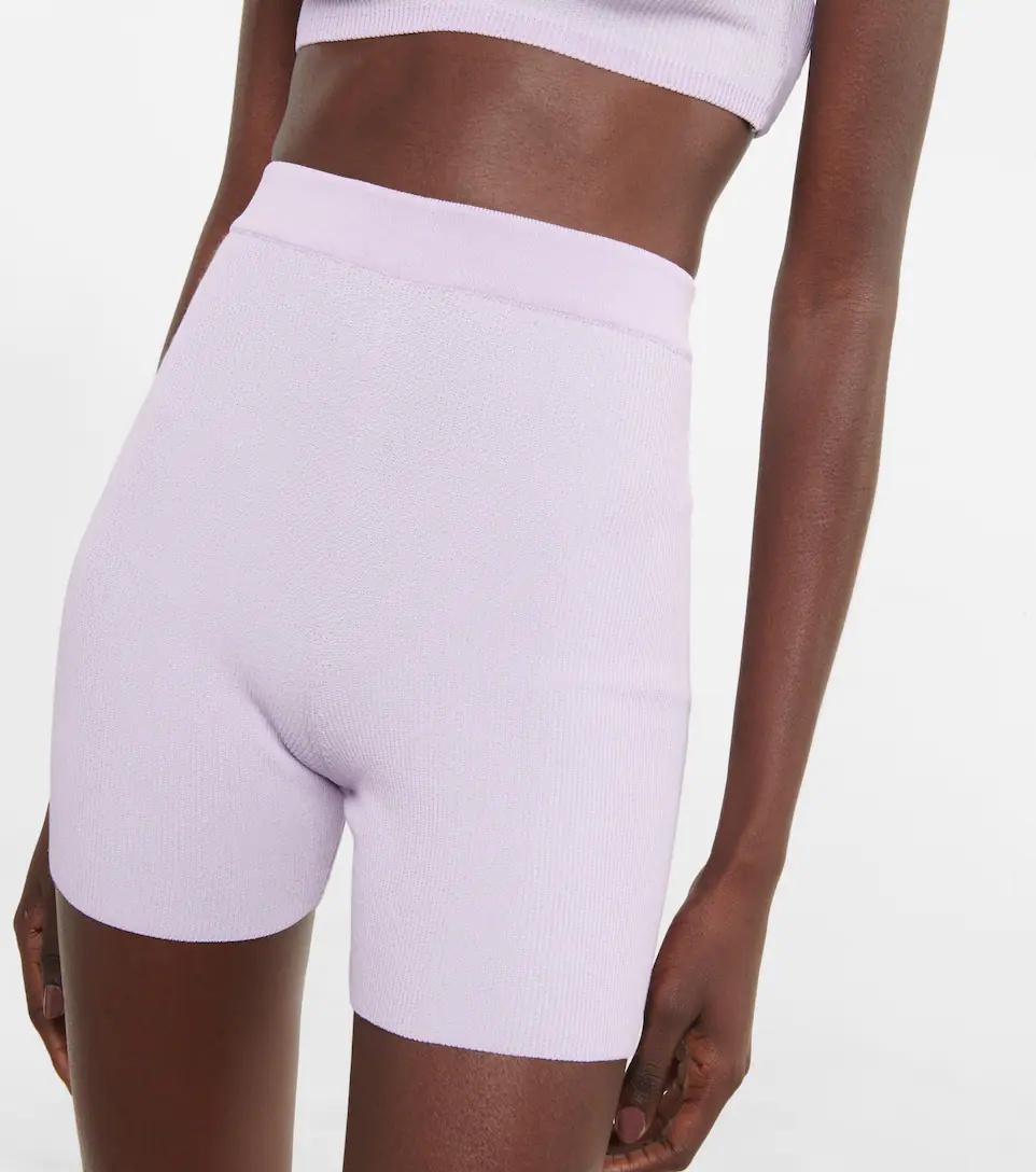 Le Short Arancia knit biker shorts - 4