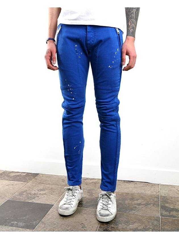 Men's Biker Jeans Blue - 3