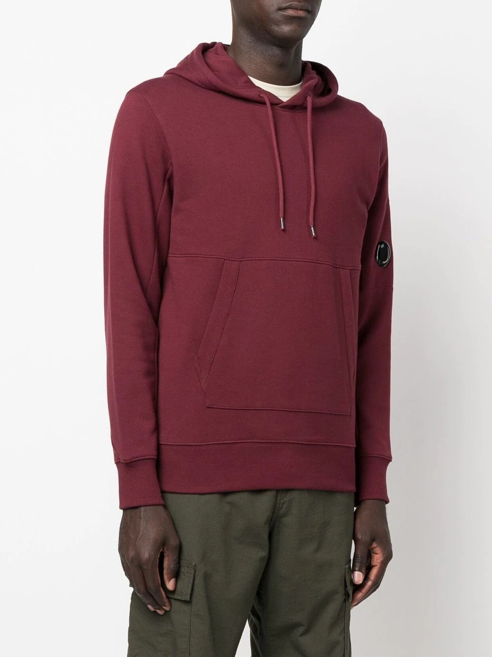 Lens-detail drawstring hoodie - 3