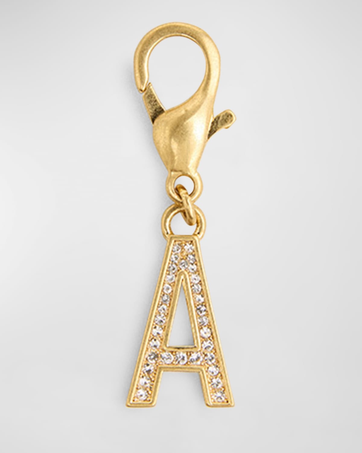 Golden Embellished Letter Charm - 4