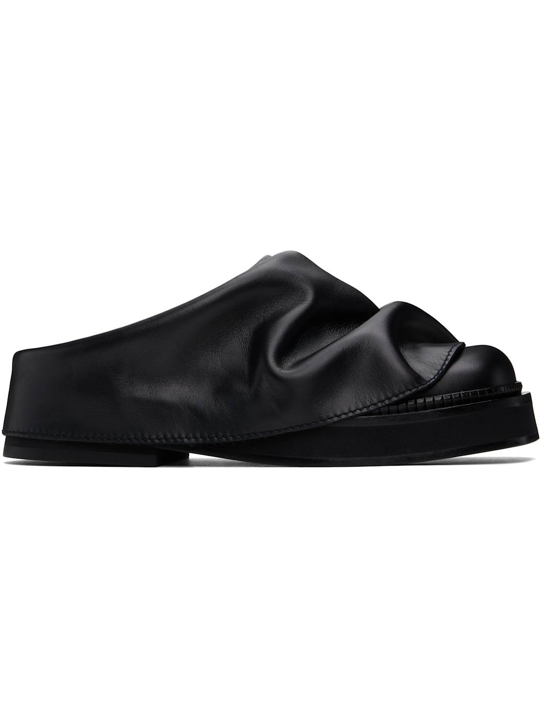 Black Mini Robin Sabot Slip-on Loafers - 1