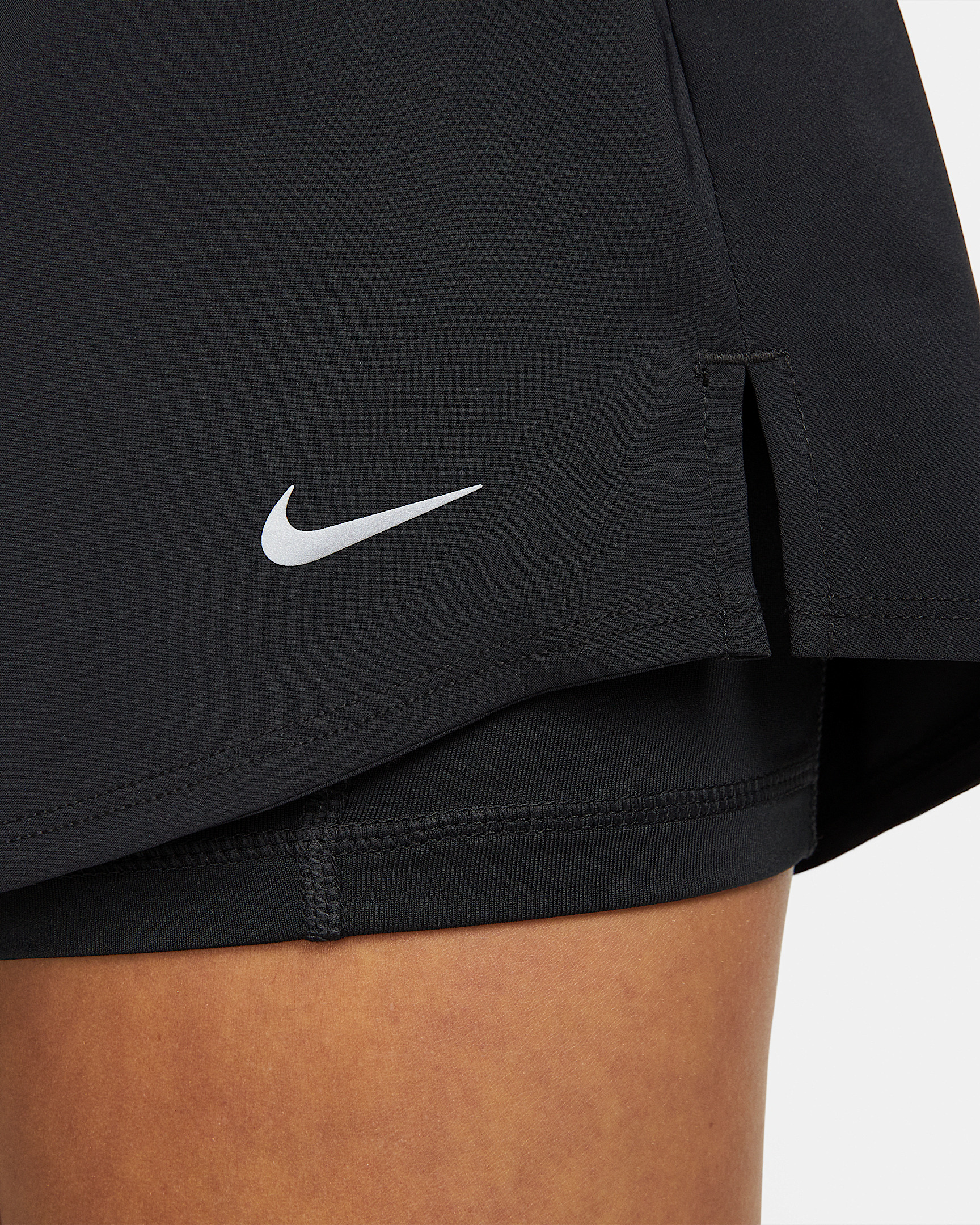 Nike Women's One Dri-FIT High-Waisted 3" 2-in-1 Shorts - 5