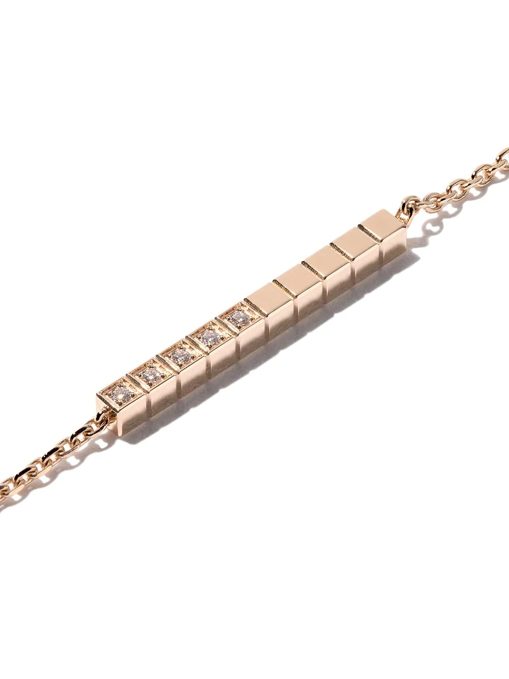 18kt yellow gold Ice Cube Pure diamond bracelet - 3