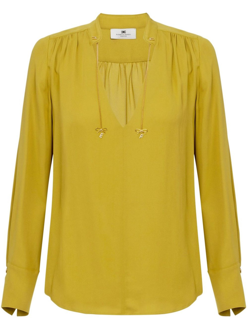 logo-charm georgette blouse 1