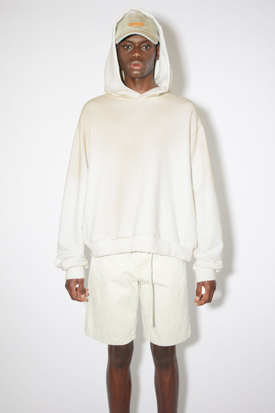 Acne Studios Logo hooded sweater - Dusty white outlook