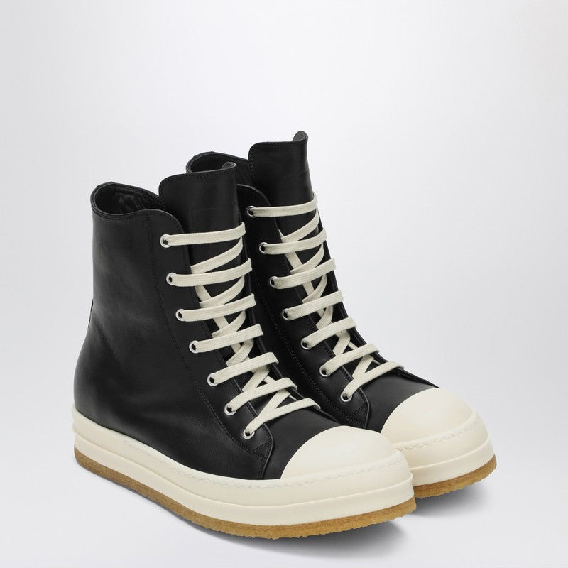 Rick Owens Black/Milk White Creep Sneakers Men - 1