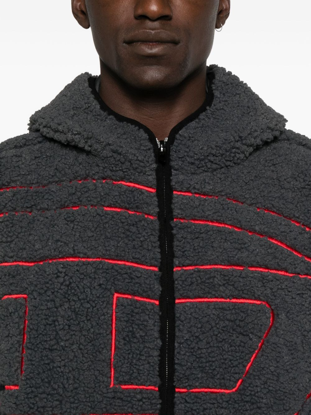 hooded logo-detail jacket - 5