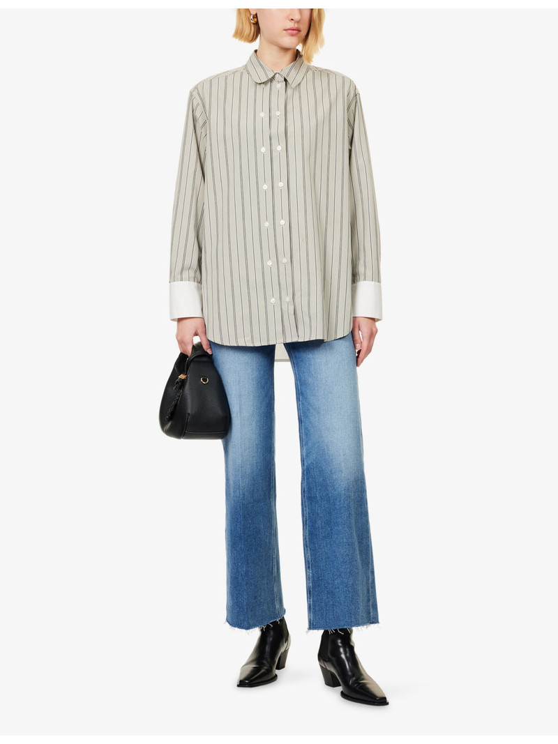 PAIGE Anessa Wide-Leg Stretch-Denim Blend Jeans outlook