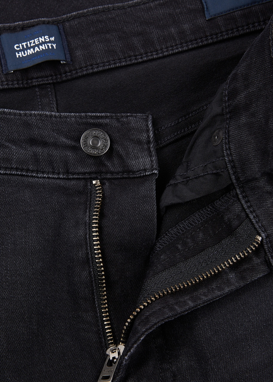 London dark grey slim-leg jeans - 5