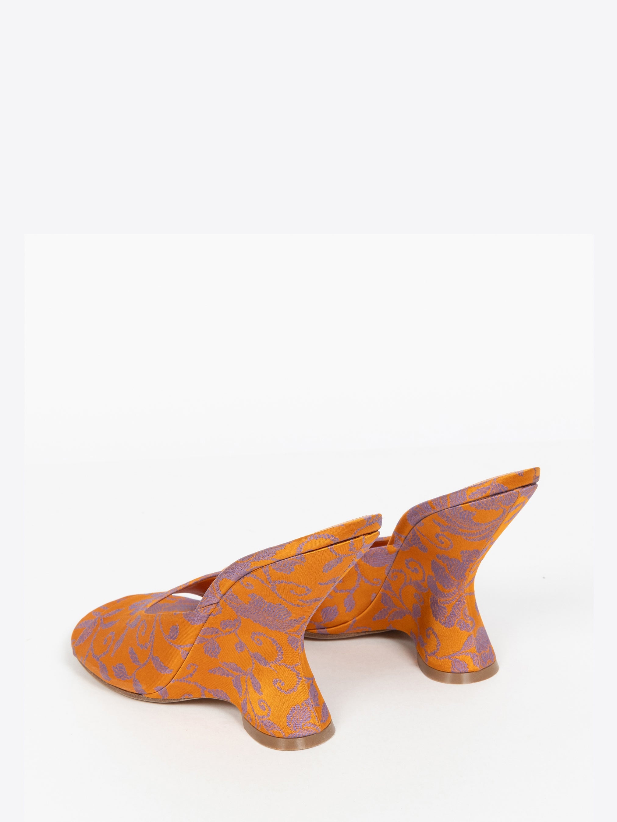 OPEN-TOE JACQUARD MULES - 4