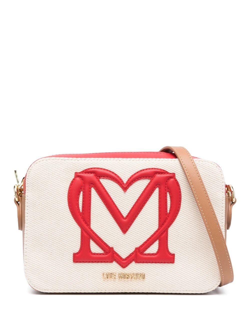 embossed-logo cross-body bag - 1