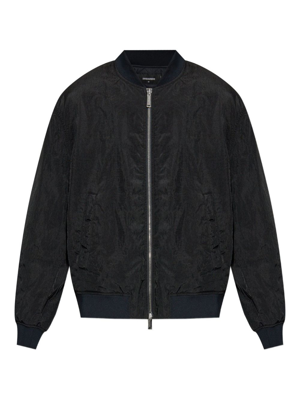 ribbed-hem bomber jacket - 1