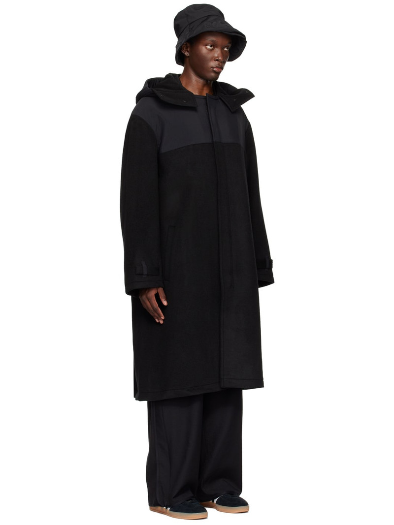 Y-3 Black Paneled Coat outlook