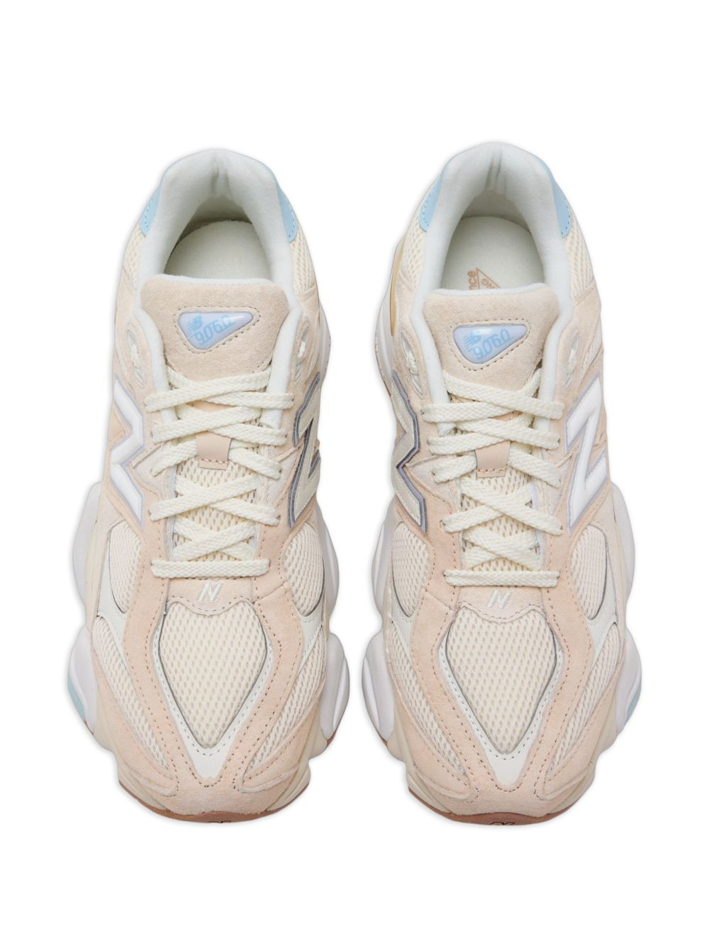 9060 mesh suede sneakers - 3