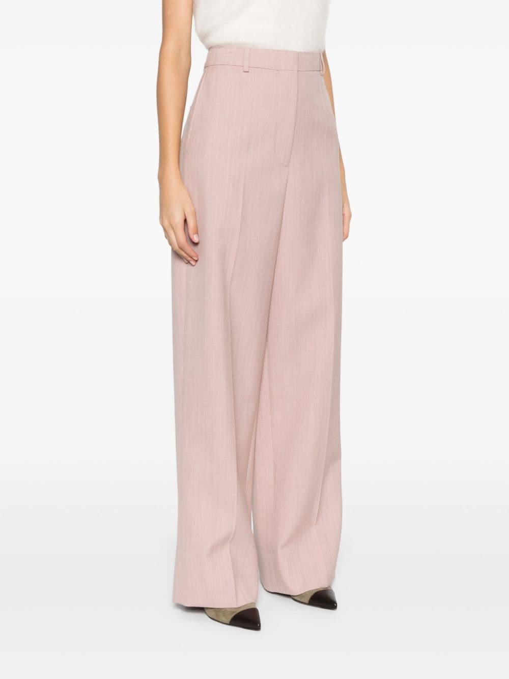 low-waist straight-leg trousers - 3