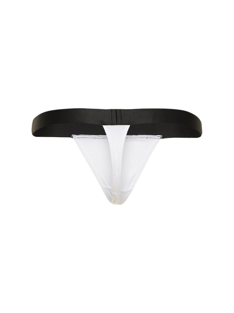 DSQUARED2 Logo satin tape thong | REVERSIBLE