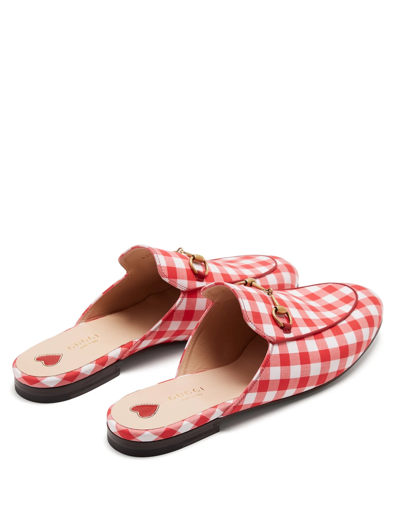 Princetown gingham loafers - 4