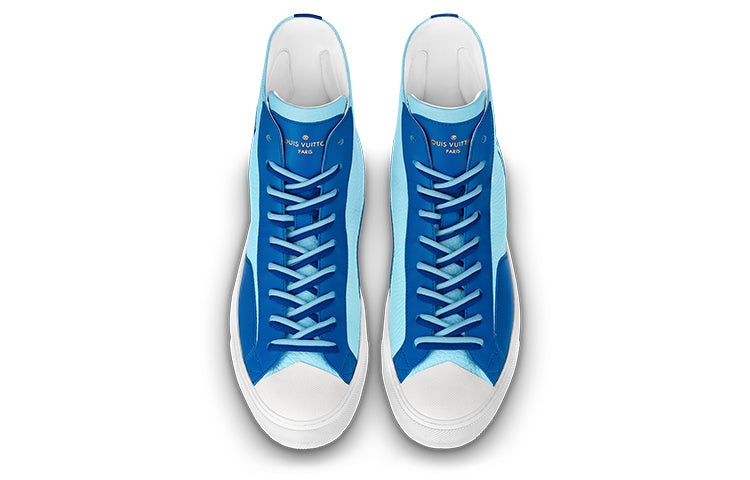 LOUIS VUITTON Tattoo Ankle Sneakers 'Blue' 1A8XVW - 3