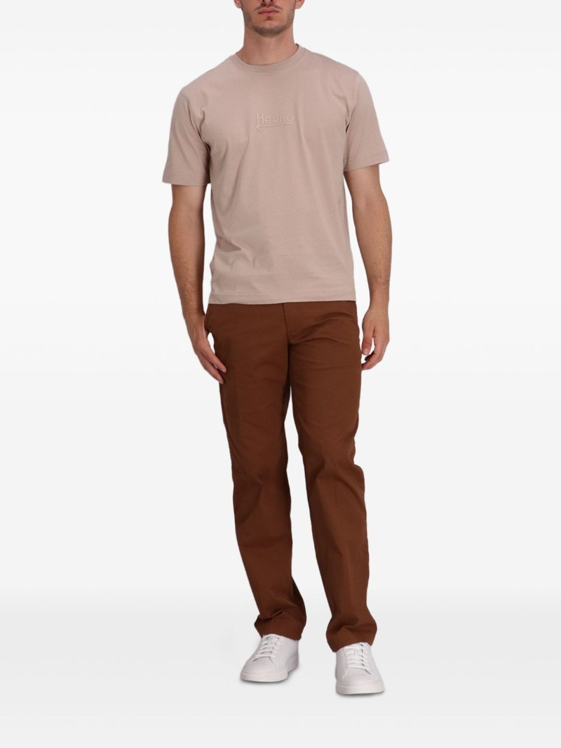 Herno embroidered cotton T-shirt outlook