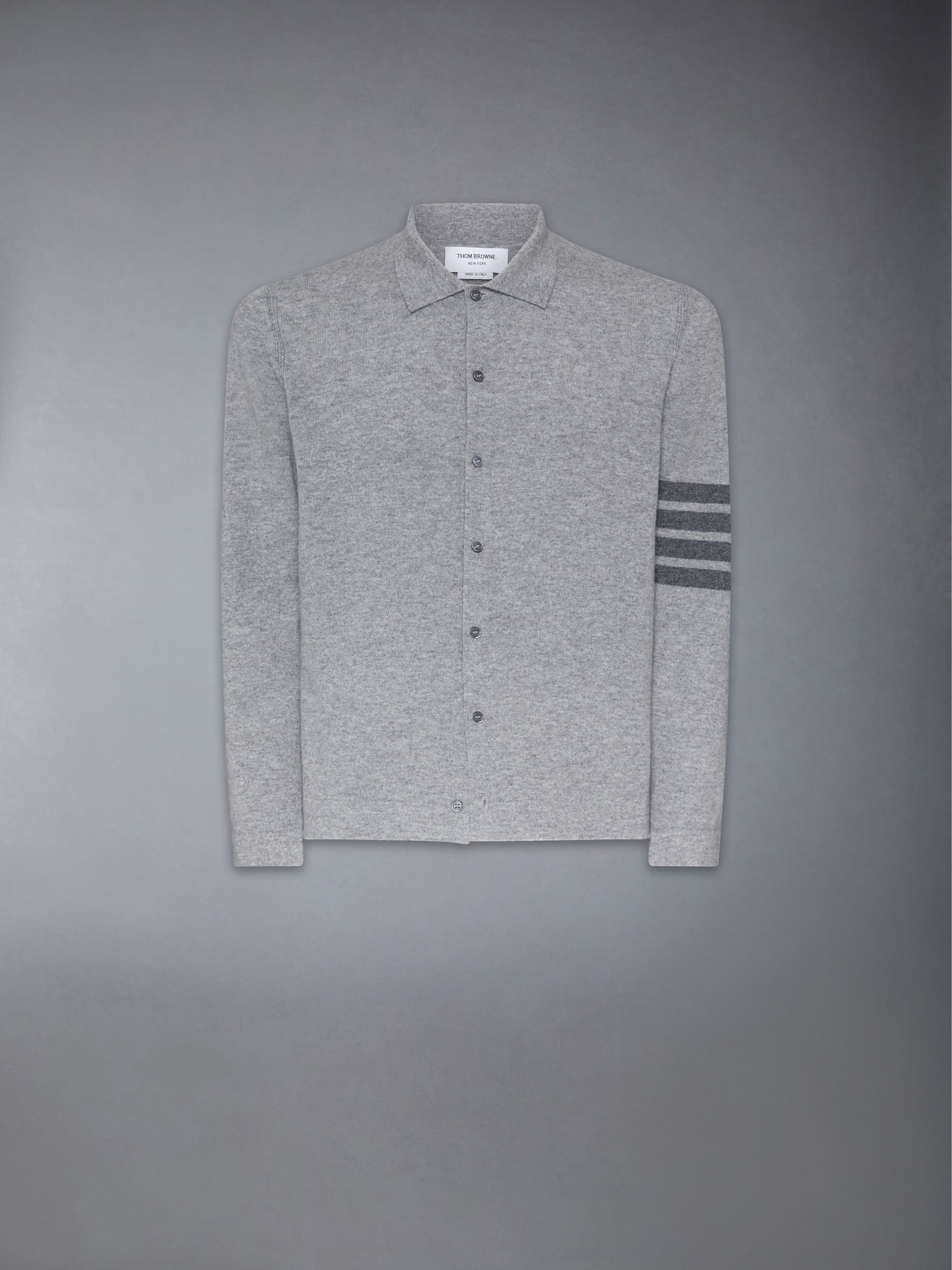 Cashmere Jersey Stitch 4-Bar Shirt - 7