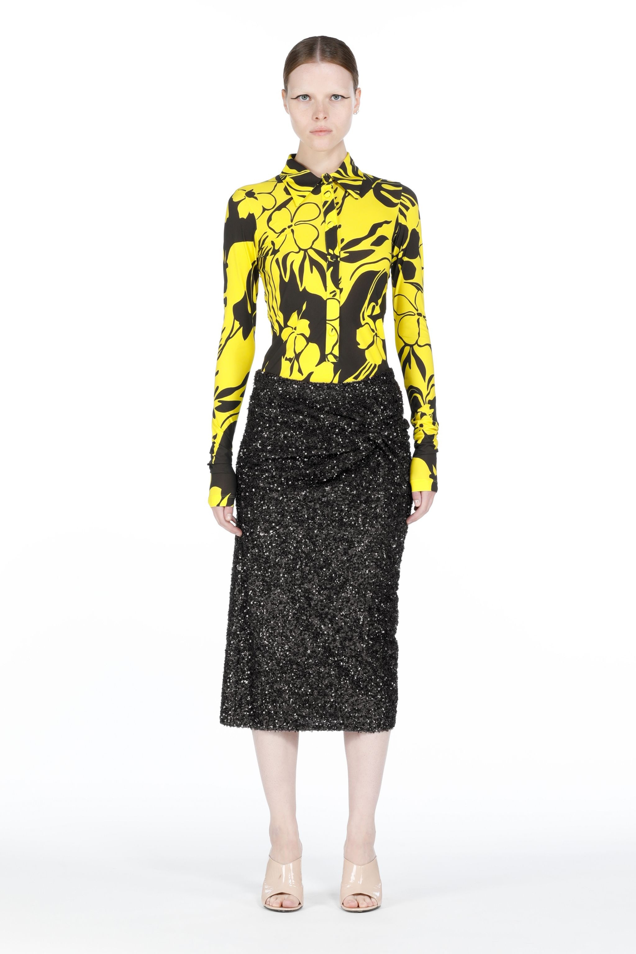 SEQUIN PENCIL SKIRT - 4
