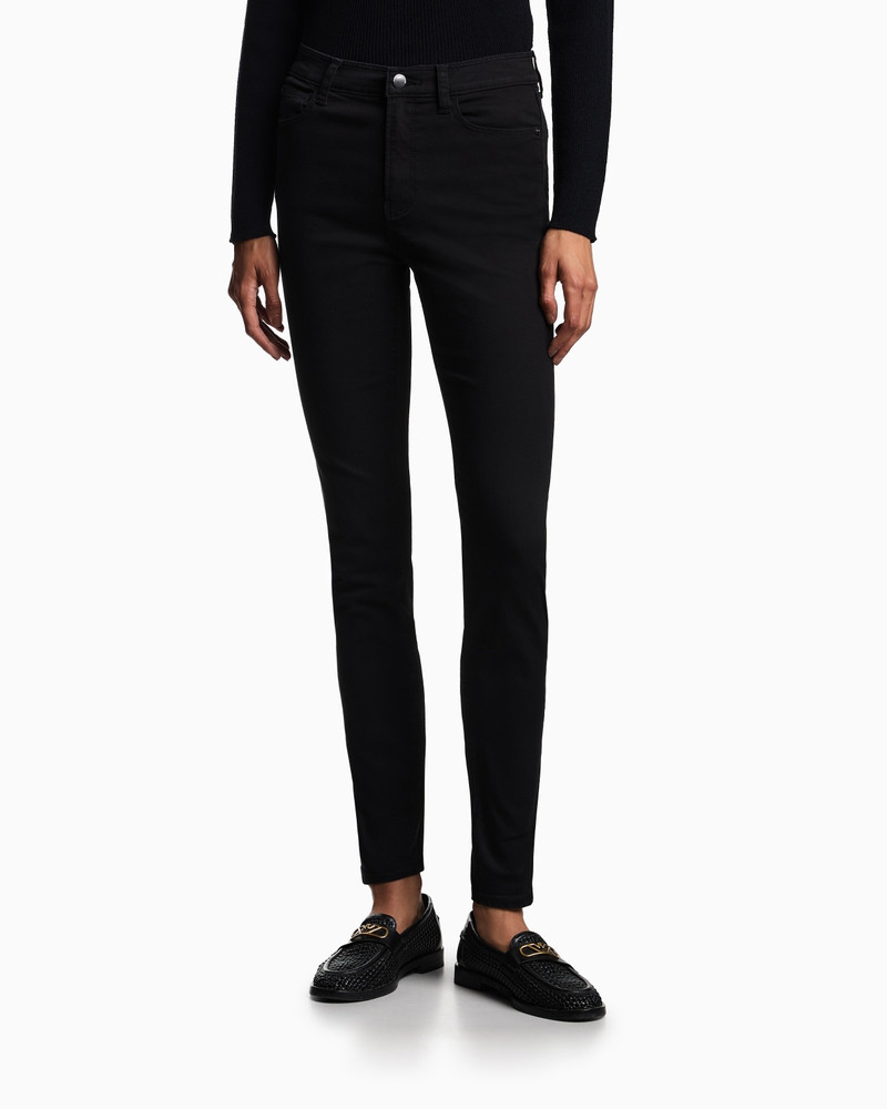 EMPORIO ARMANI J20 high-waisted super-skinny leg jeans in stretch denim outlook