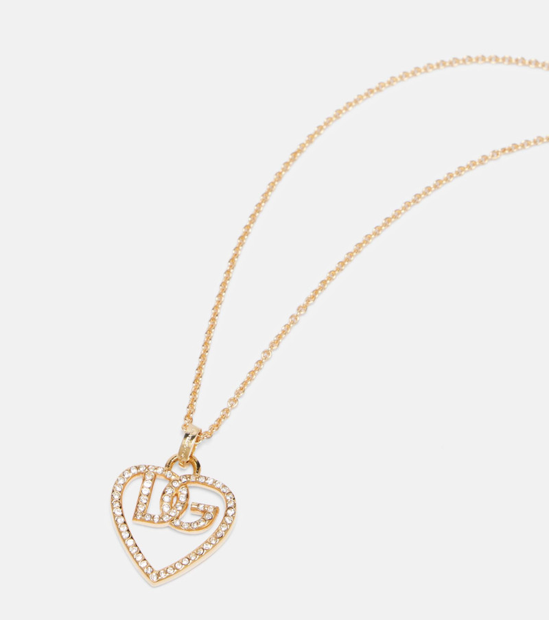 Dolce & Gabbana DG embellished pendant necklace outlook