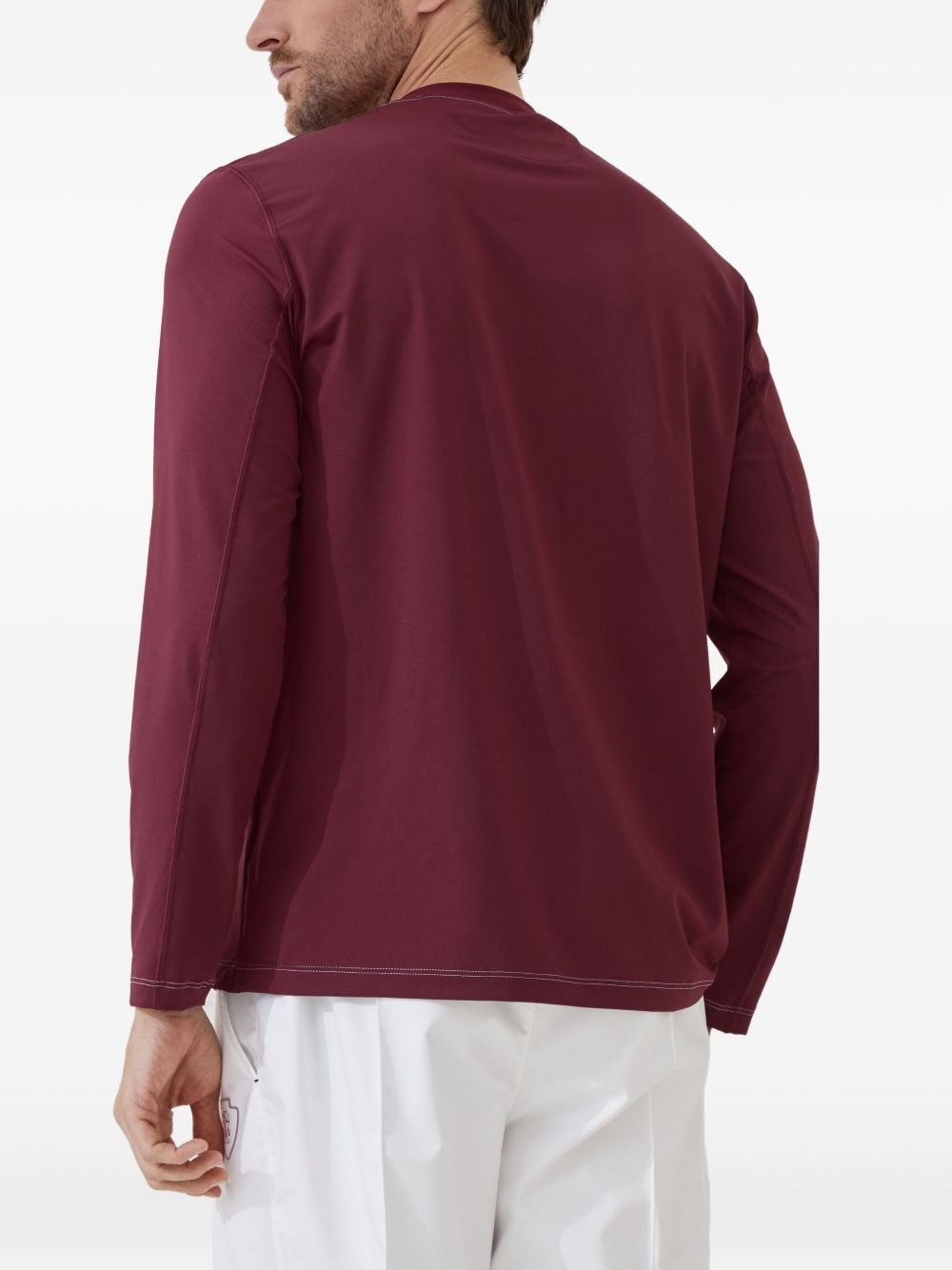 logo-embroidered long-sleeve T-shirt - 5