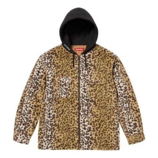 Supreme FW23 FW23 Week11 Fleece Zip Up Hoodie 'Brown' SUP-FW23-185 - 1