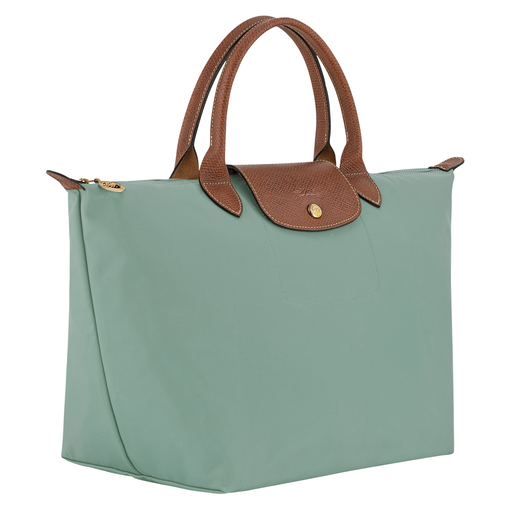 Le Pliage Original M Handbag Celadon - Recycled canvas - 3