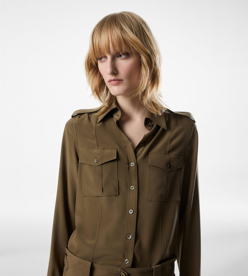TOM FORD MILITARY SHIRT WITH FRONT POCKETS outlook