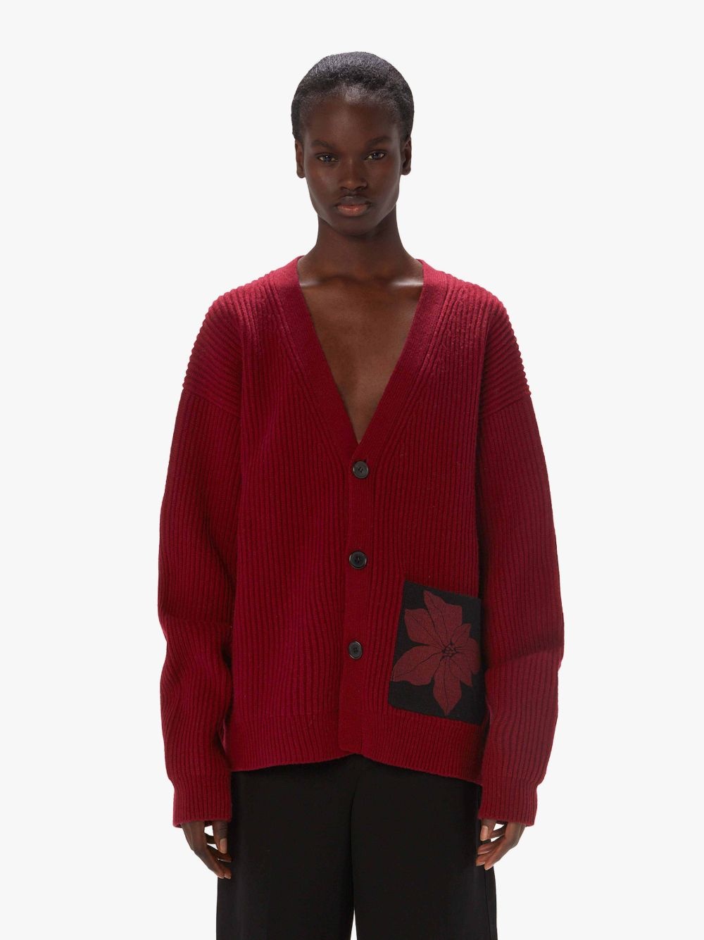 CARDIGAN WITH PATCH POCKET - 2