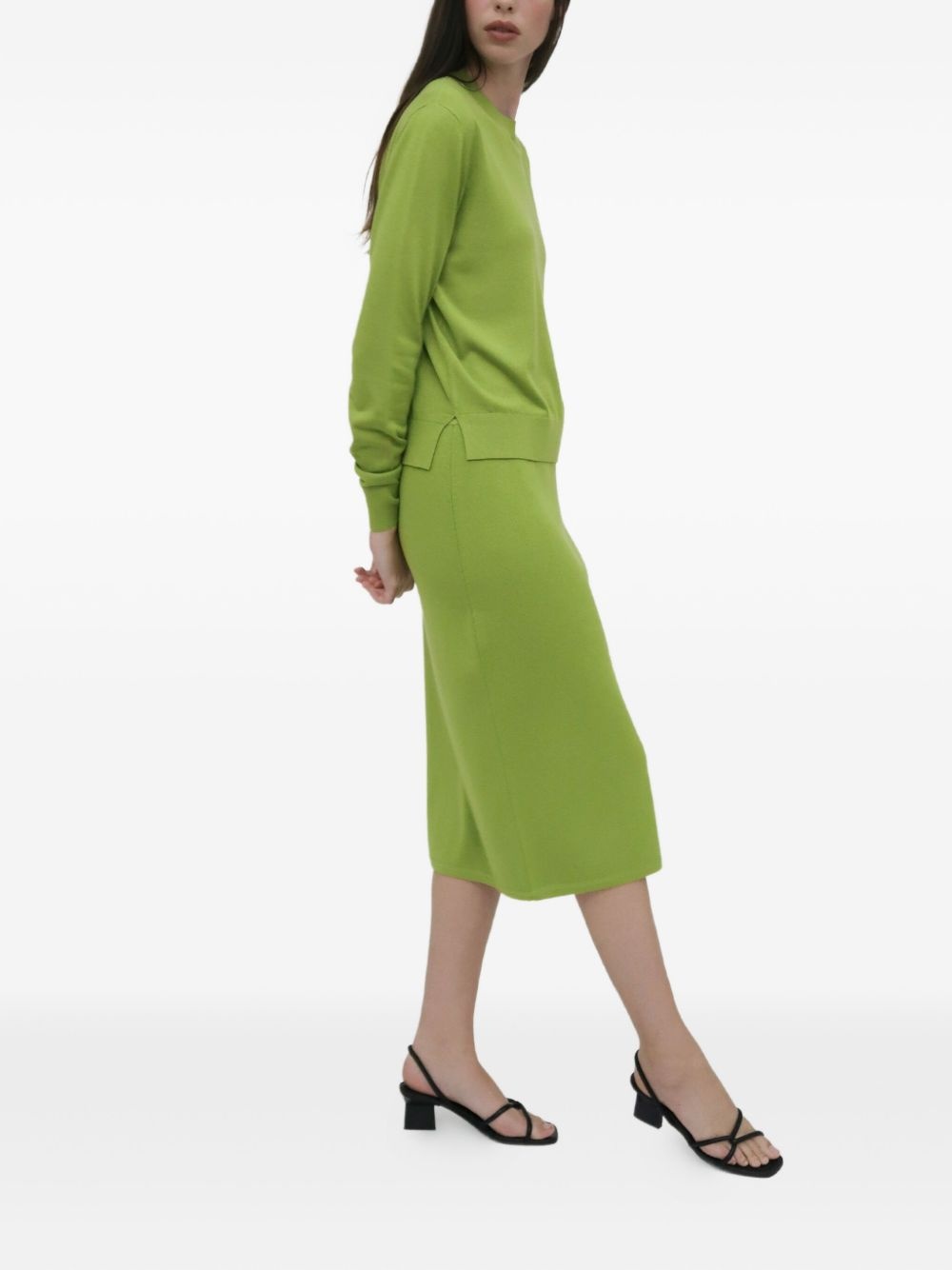 straight midi skirt - 3