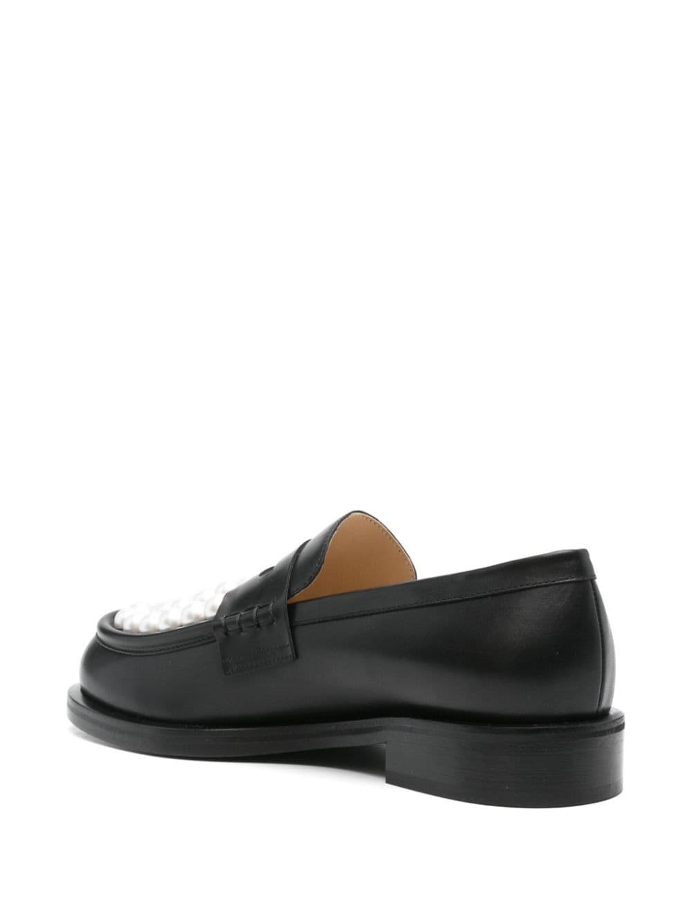 logo-plaque loafers - 3