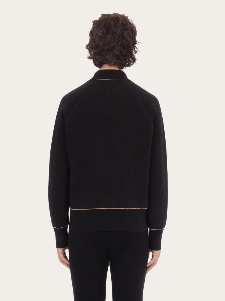 SWEATER WITH TRIM DETAIL - 3