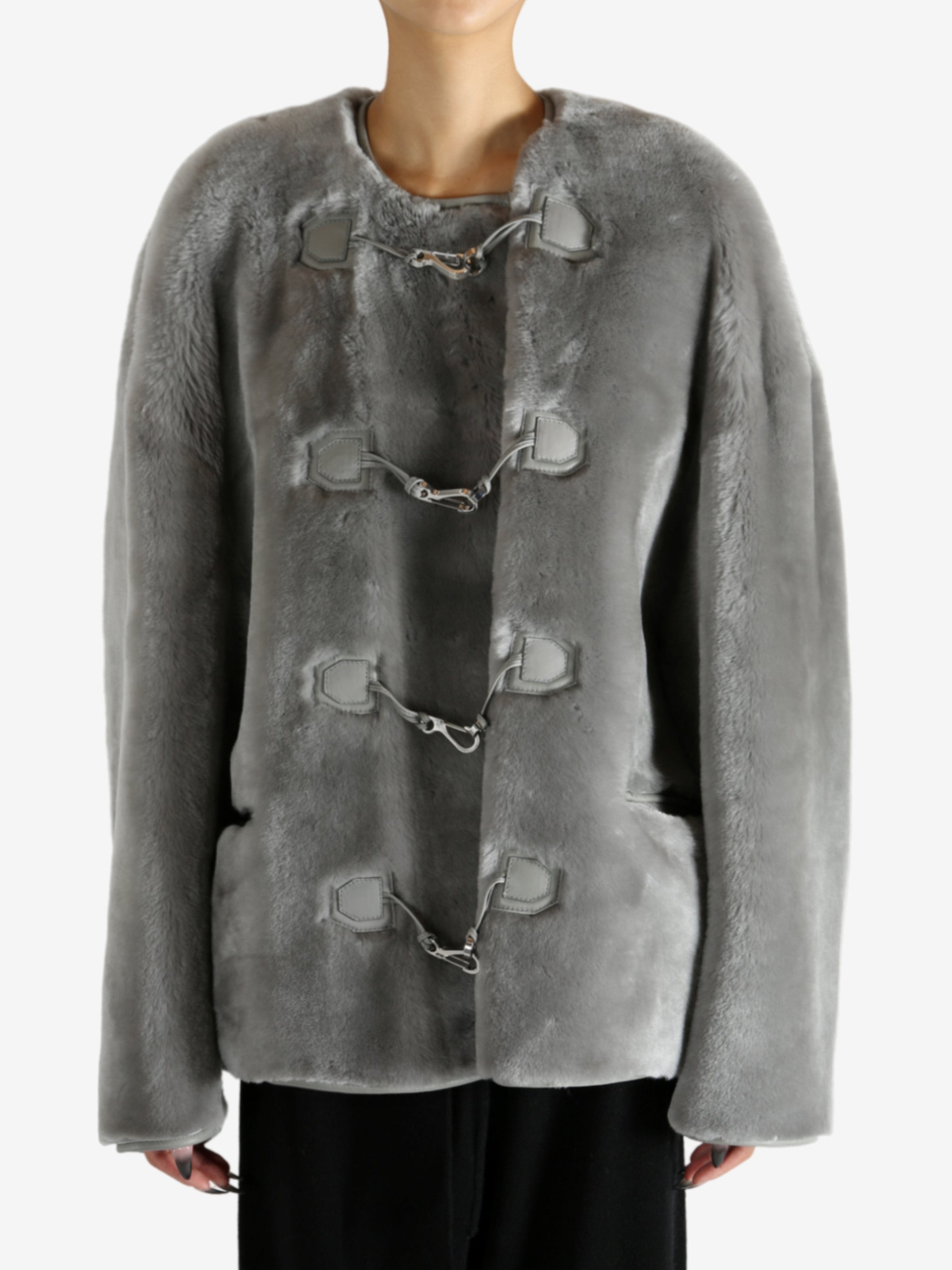 TOTEME - Women Plush Shearling Clasp Jacket - 1