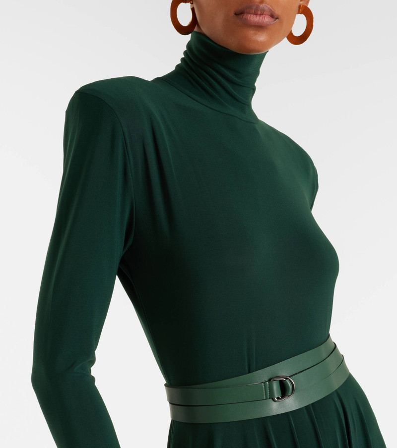 Belted pleated midi dress 4