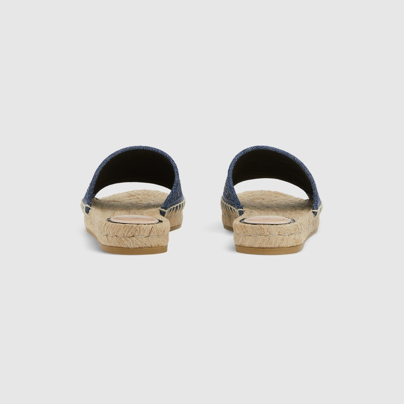GUCCI Women's slide espadrille with GG crystals outlook
